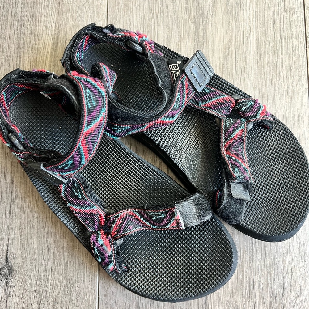 Vintage 90s Teva Terradactyl Adjustable Sandals Aztec Womens 6